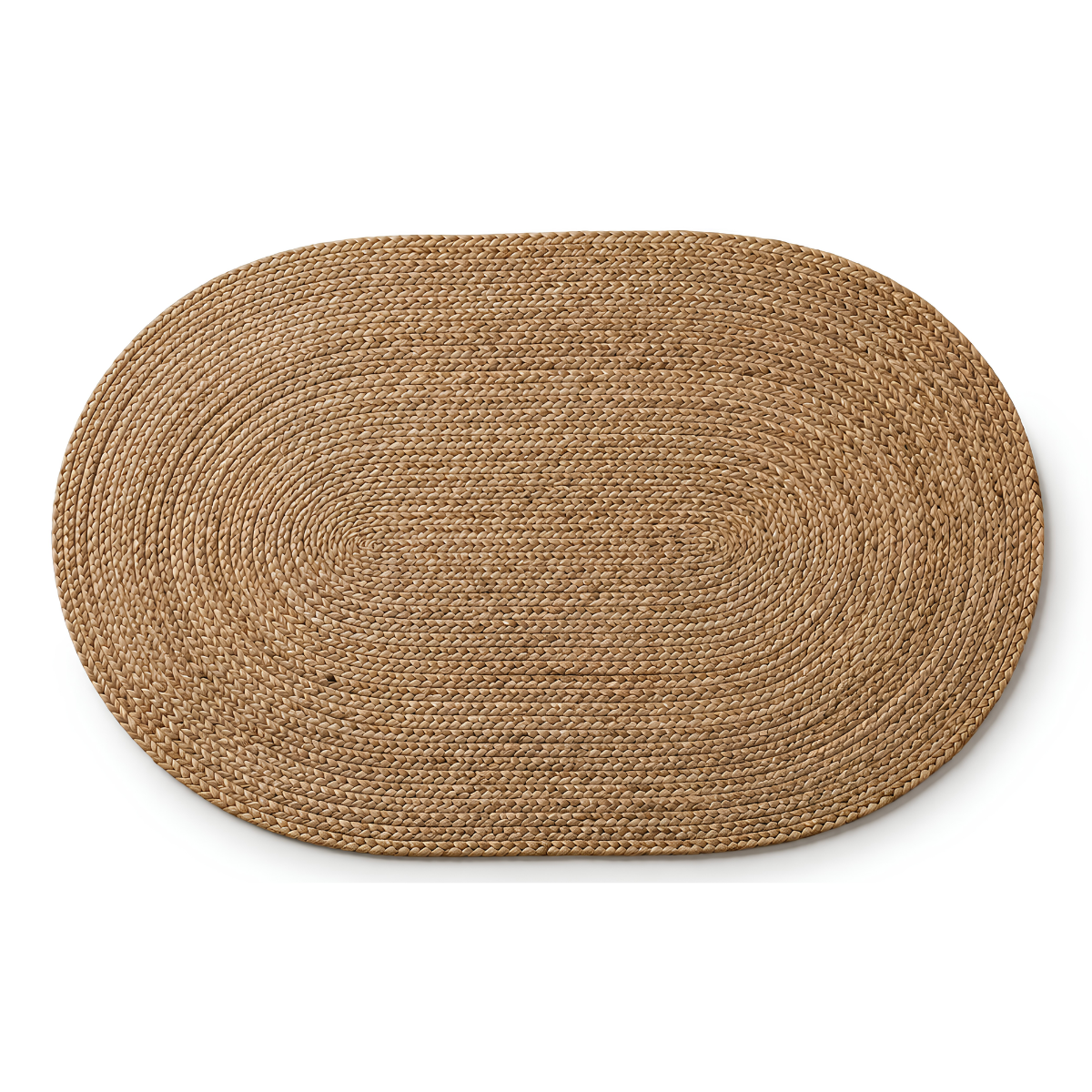 Alfombra de Yute Natural Ovalada 100 x 150 cm – Living, Dormitorio o Entrada