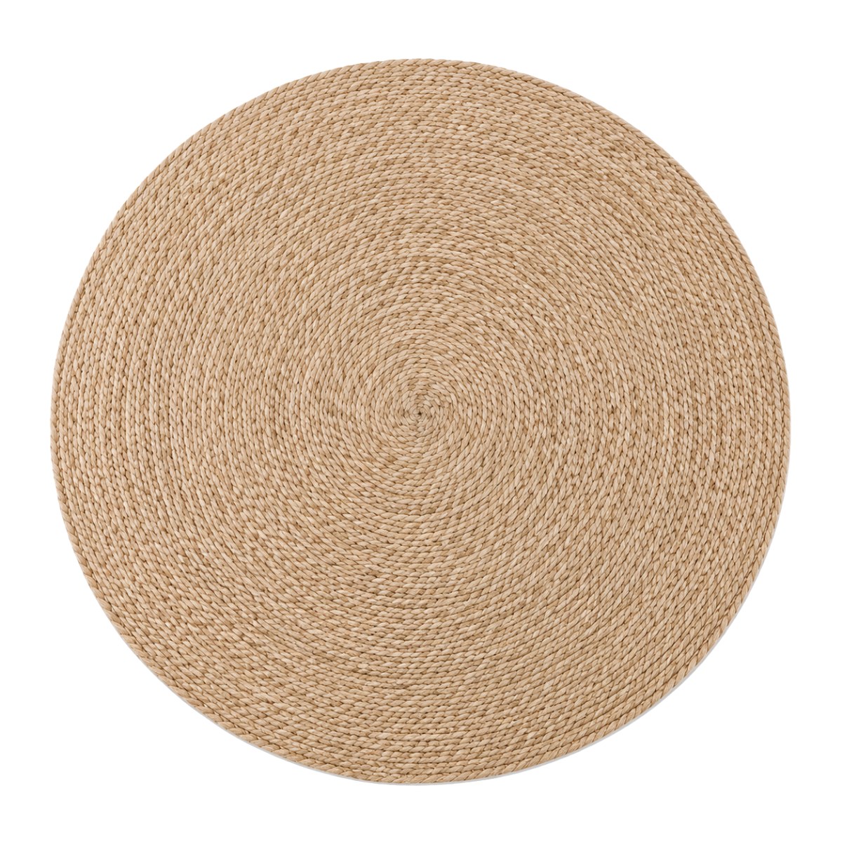 Alfombra Redonda 120 cm de Yute Natural Hecha a Mano – Decoración Boho Chic