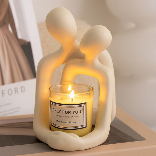 Escultura Decorativa Abstracta "Abrazo"