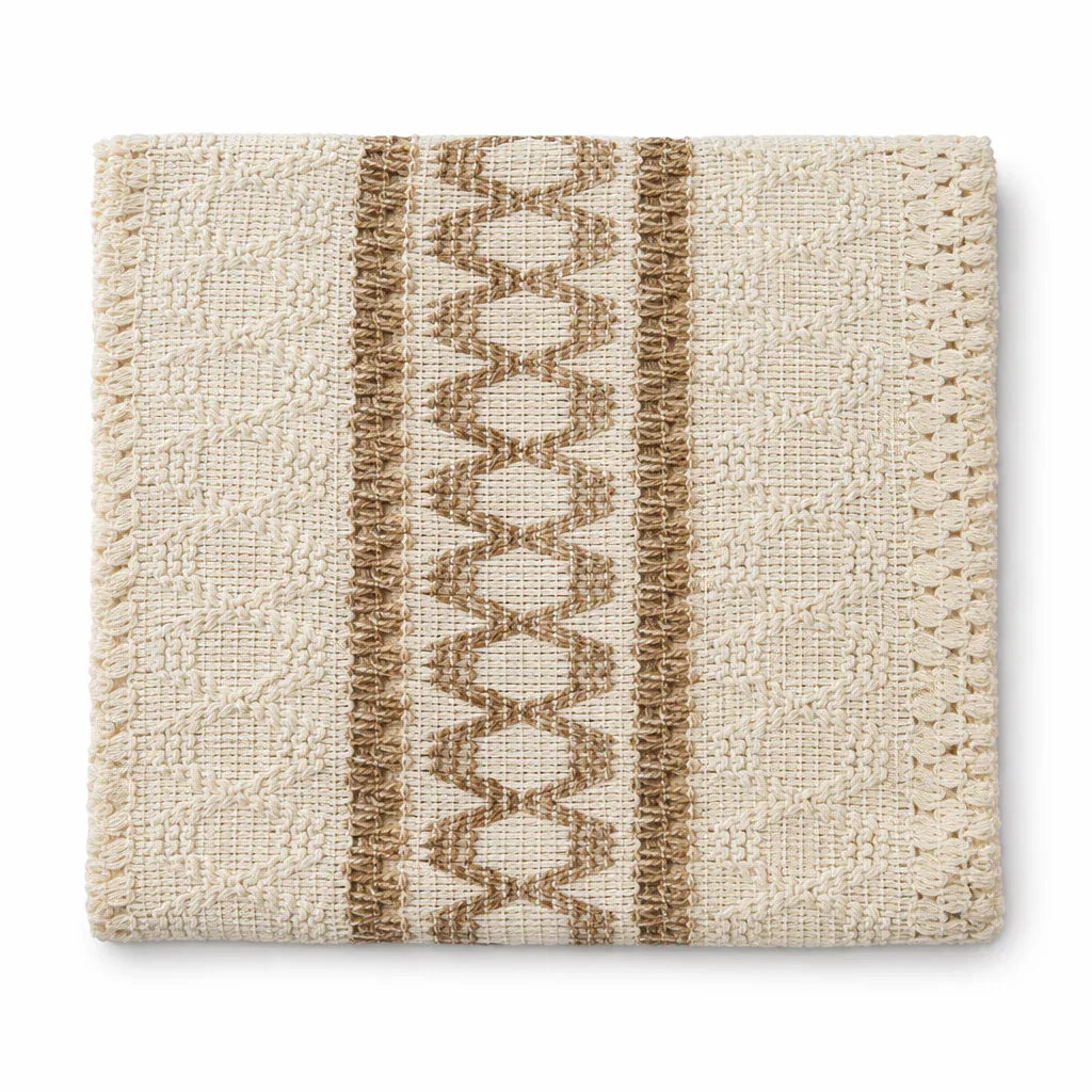 Camino de Mesa Decorativo - Beige y Marrón - KB Home