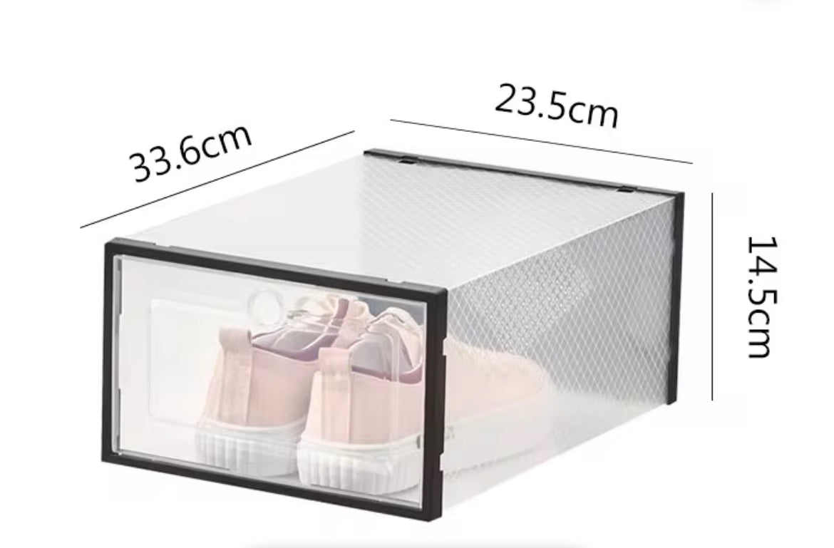Set de 6 Cajas Organizadoras Medianas Apilables, Transparentes