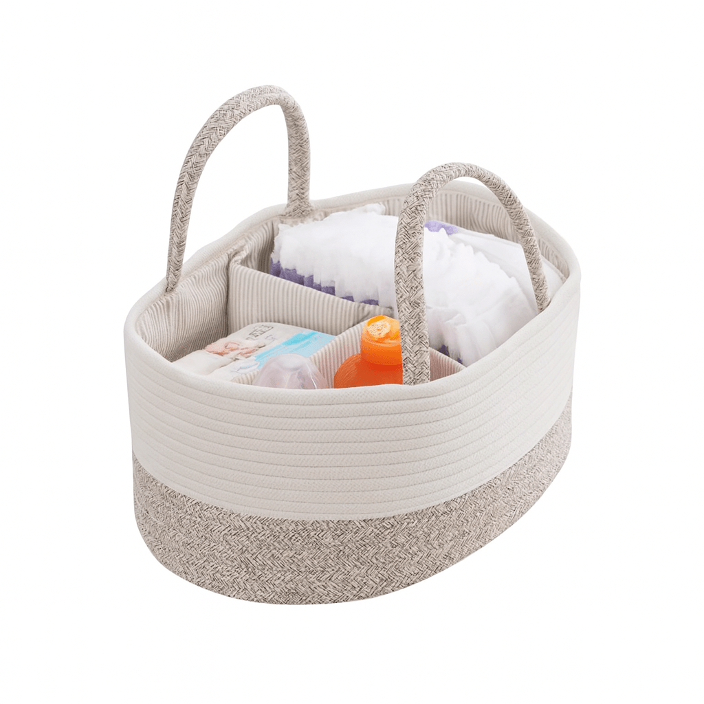 Cesta Organizadora de Cuerda con Divisiones y Asas - KB Home