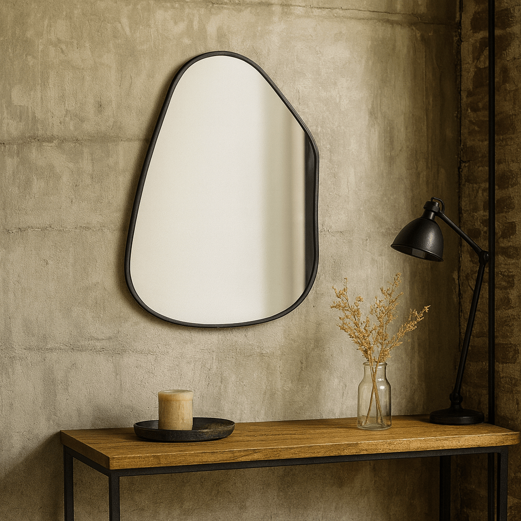 Espejo Orgánico Negro 54 x 68 cm - KB Home