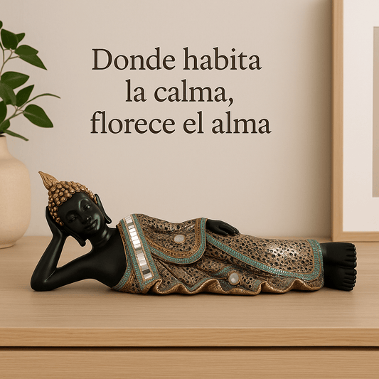 Estatua Buda Durmiente Tibetano - KB Home