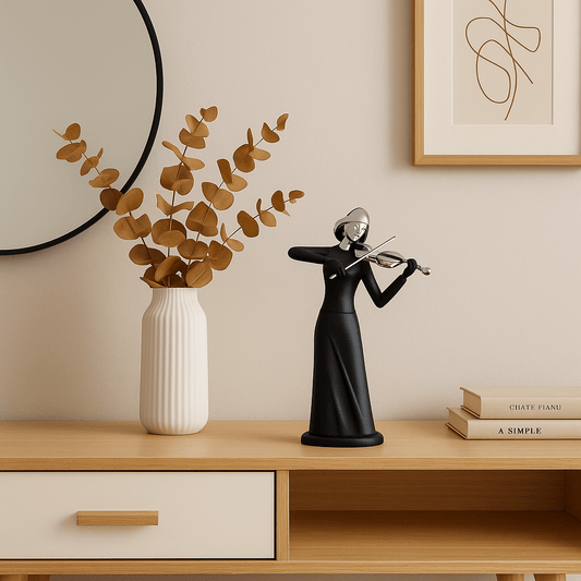 Estatua de Violinista Arte Creativo - KB Home
