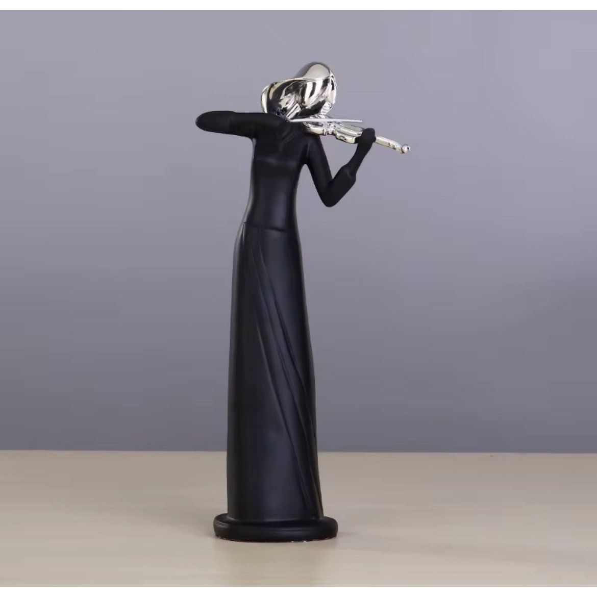 Estatua de Violinista Arte Creativo - KB Home