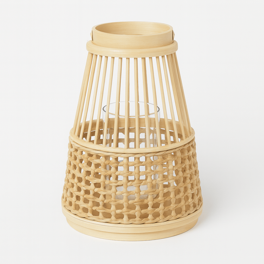 Farol Tejido con Base de Bambú - KB Home