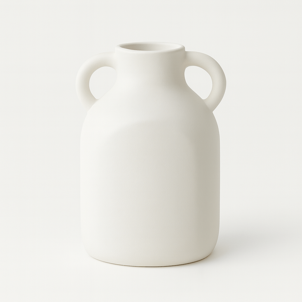 Jarrón Decorativo de Cerámica con Asas Dobles - KB Home