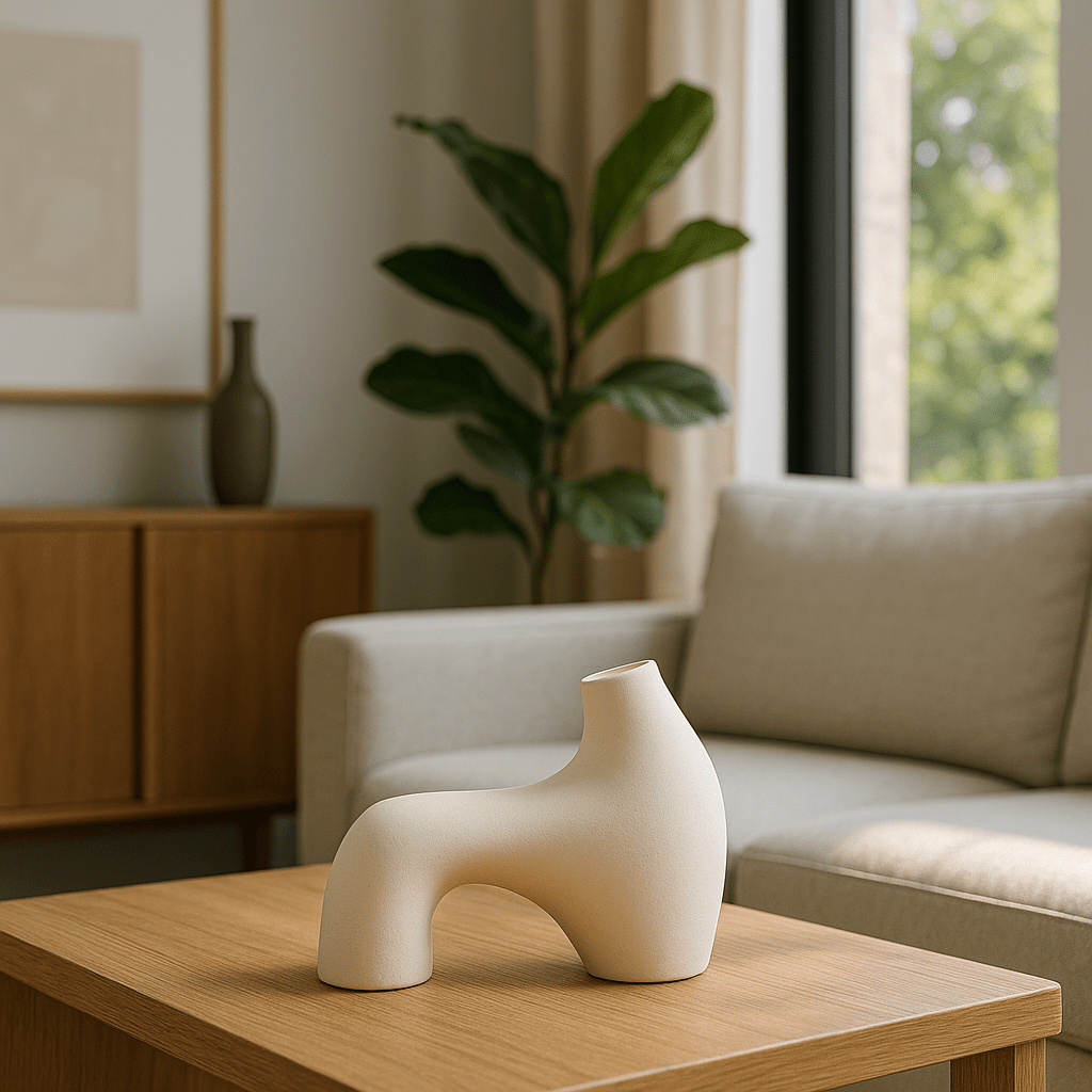 Jarrón Escultórico de Cerámica - KB Home