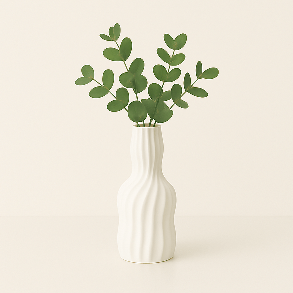 Jarrón Escultura Minimalista en Cerámica Mate - KB Home