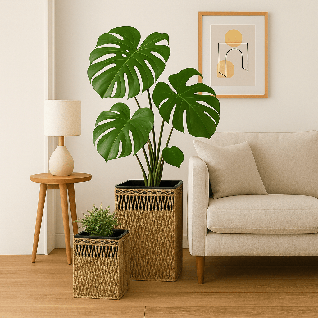 Maceteros Decorativos con Tejido Natural - KB Home