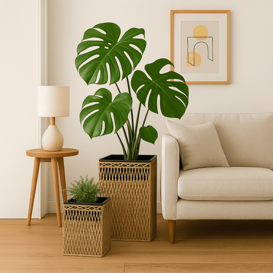 Maceteros Decorativos con Tejido Natural - KB Home