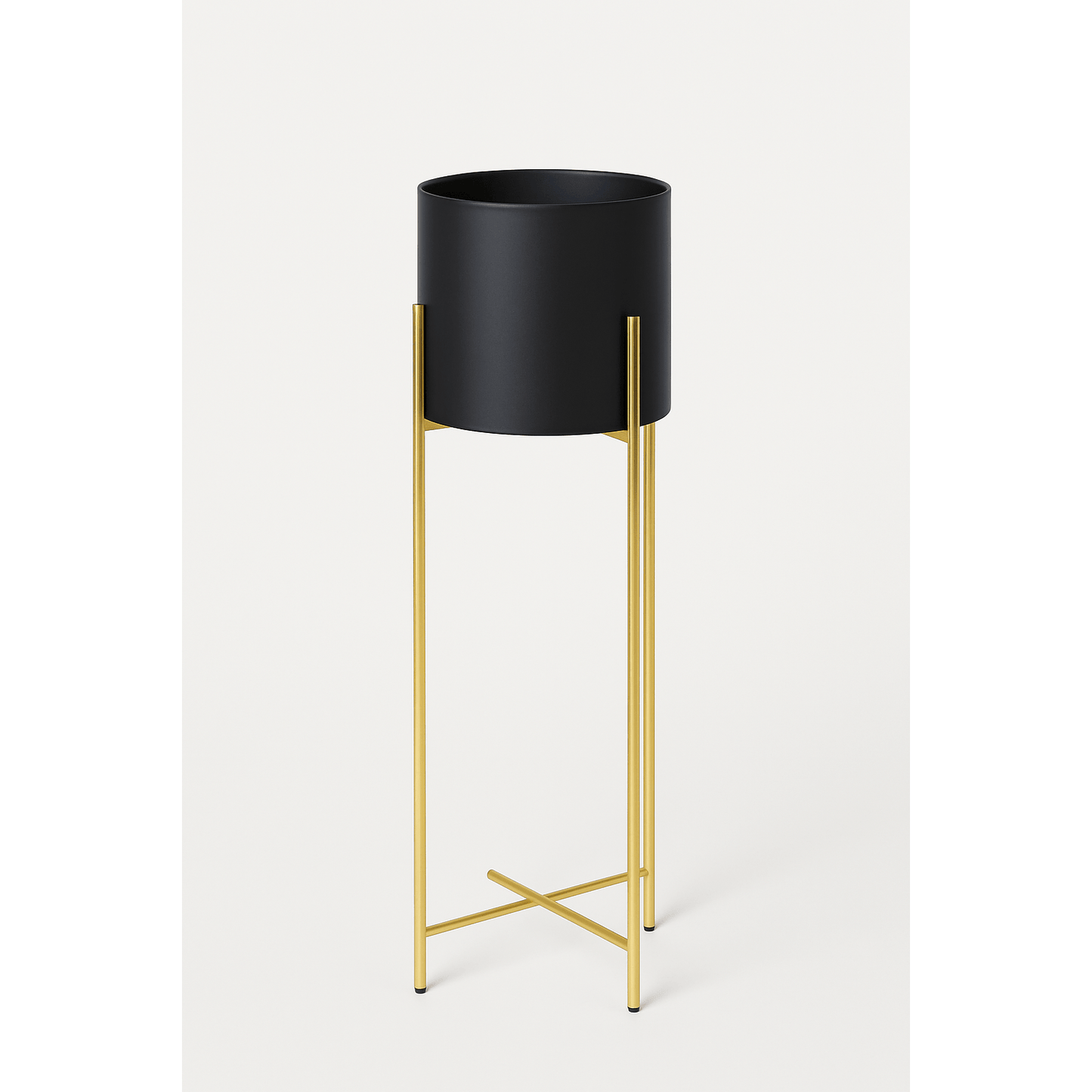 Maceteros Modernos con Soporte Dorado – Elegancia Vertical para tu Hogar - KB Home