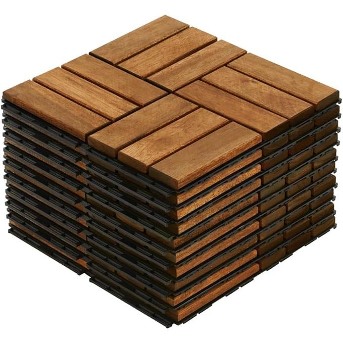 Piso de Madera Sintética PVC Armable o Piso Deck para Terrazas - KB Home