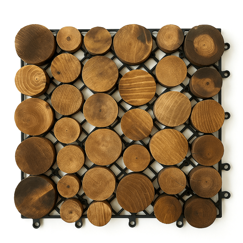 Piso de Madera Sintética PVC Armable o Piso Deck para Terrazas - KB Home