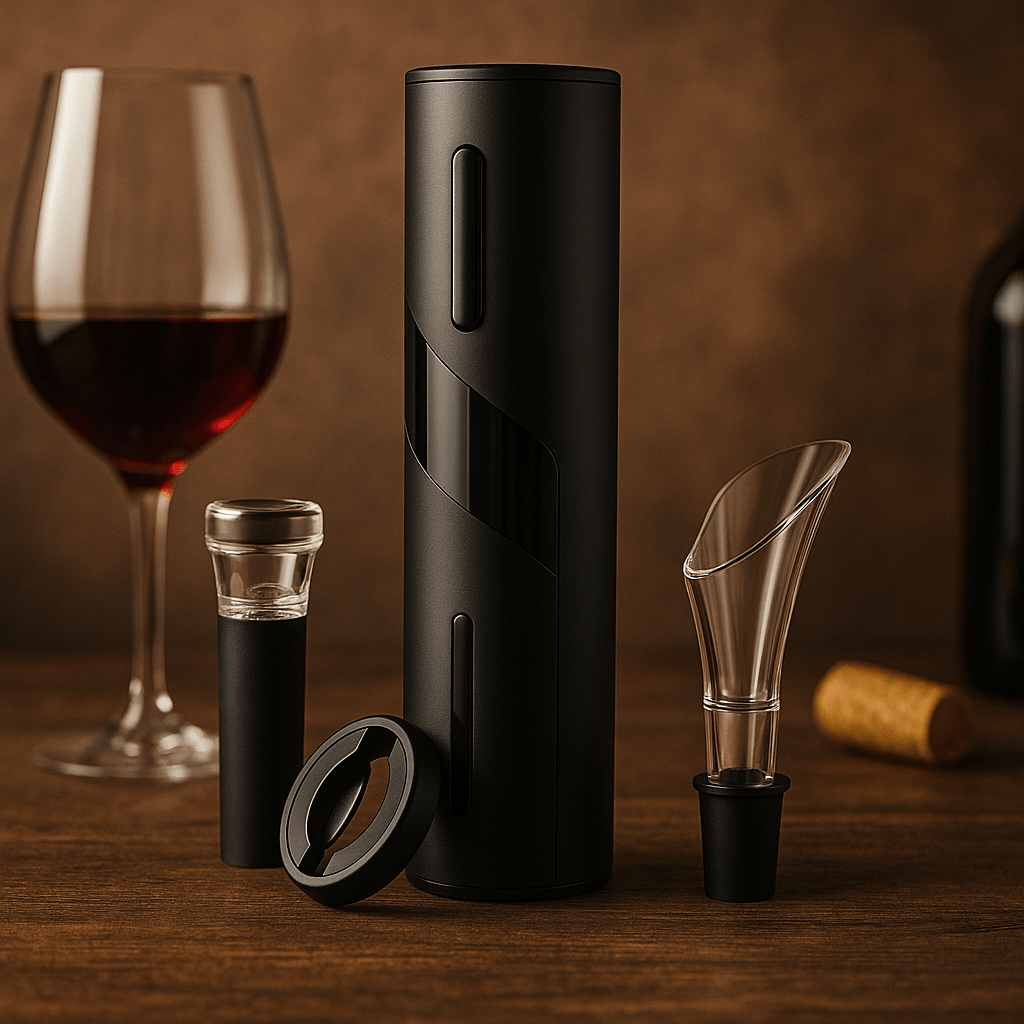 Sacacorchos Eléctrico para Vino 4 en 1 - KB Home