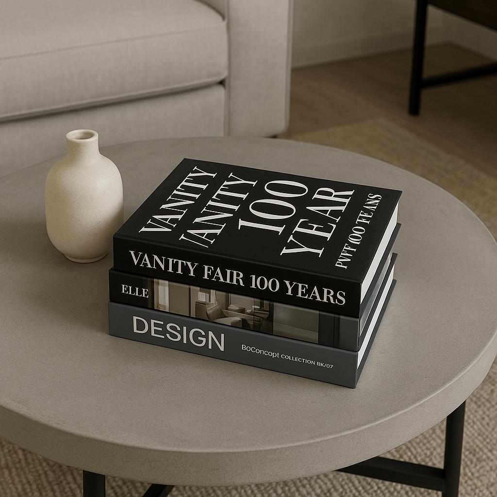 Set de Cajas Decorativas en Forma de Libros - Tema Decoración de Interiores - KB Home