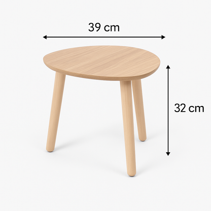 Set de 3 Mesas de Centro Nórdicas de Madera Prensada