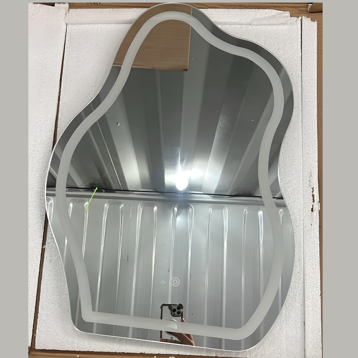 Espejo con Luz LED Táctil para Baño – 3 Funciones de Iluminación | Moderno