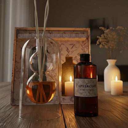 Set Difusor de Aromaterapia Capri&Cool - Vidrio Artesanal con Aceite Esencial - KB Home