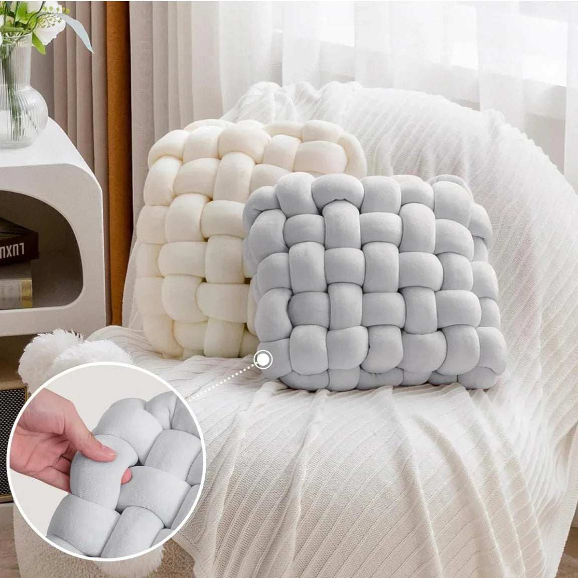 Set de Cojínes Decorativo Nudo Escandinavo - KB Home