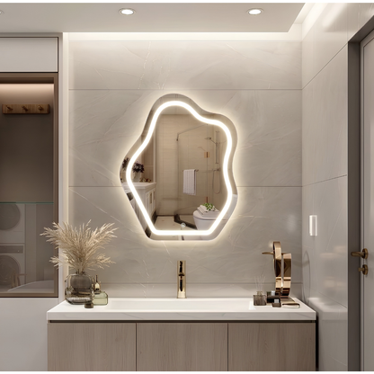 Espejo con Luz LED Táctil para Baño – 3 Funciones de Iluminación | Moderno