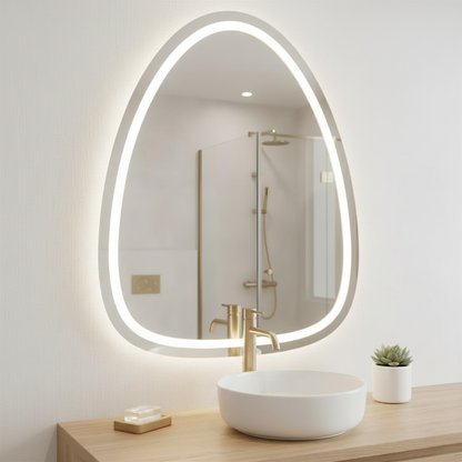Espejo Irregular Orgánico 50x70 cm LED 3 Tonos Touch | KB Home Spa