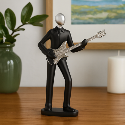 Estatua de Guitarrista Arte Creativo Moderno
