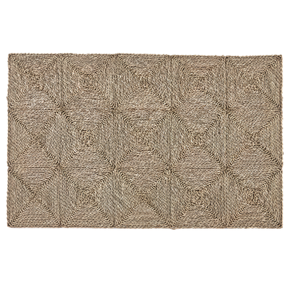 Alfombra de Yute Rectangular 90 x 150 cm – Fibra Natural Tejida Artesanal