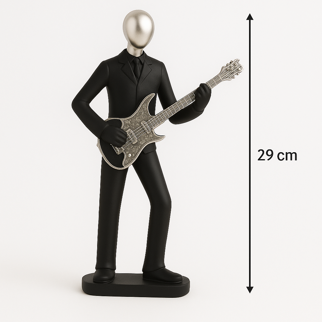 Estatua de Guitarrista Arte Creativo Moderno