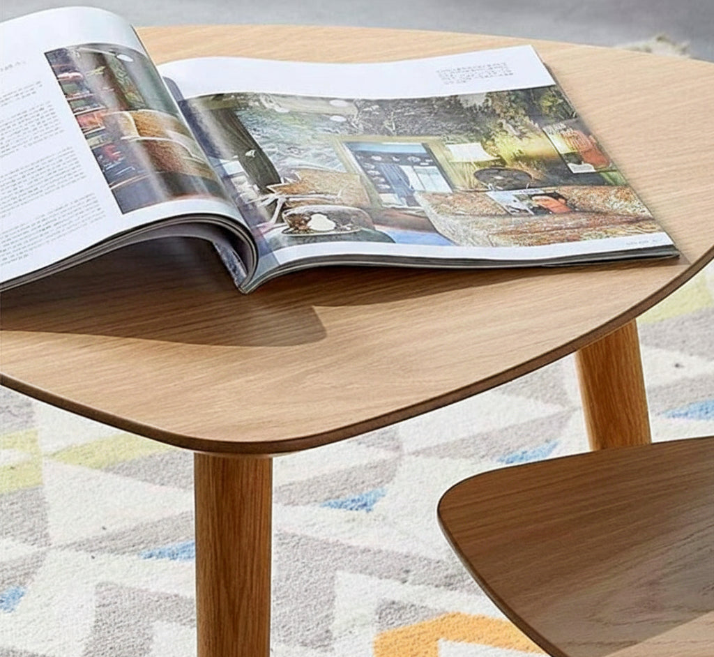 Set de 3 Mesas de Centro Nórdicas de Madera Prensada