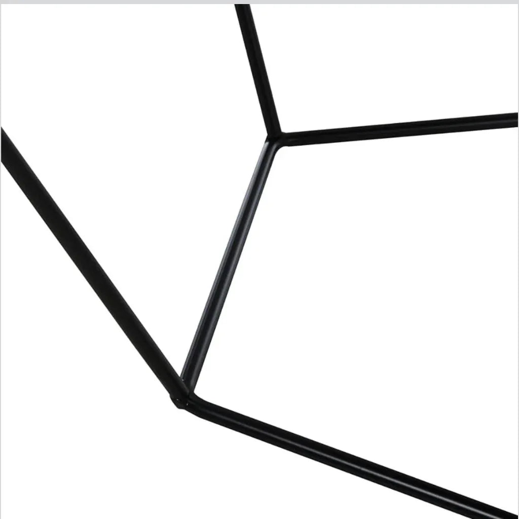 Mesa Auxiliar Redonda Negra Metálica 45x52cm | Estilo Industrial - KB Home