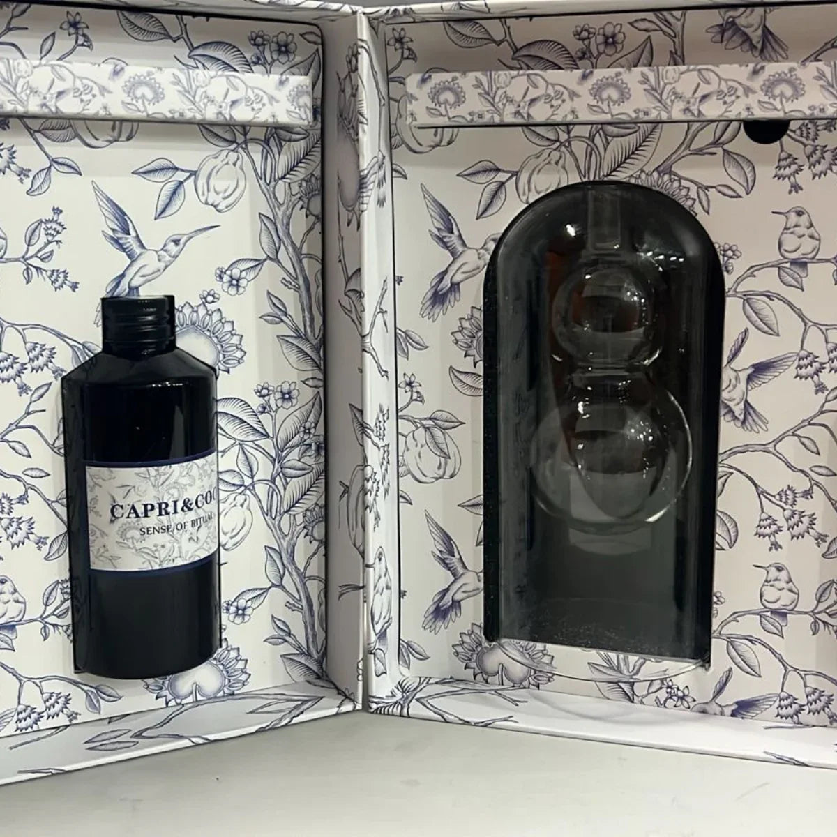 Set Difusor de Aromaterapia Capri&Cool - Vidrio Artesanal con Aceite Esencial - KB Home