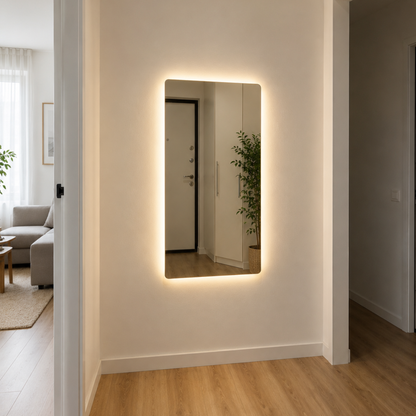 Espejo LED Rectangular 100x60 cm – 3 Tonos de Luz | KB Home Spa