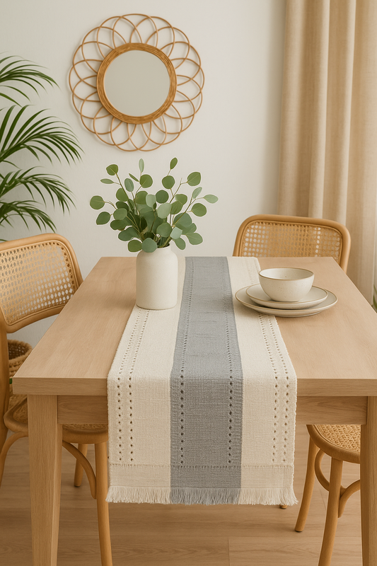Camino de Mesa Decorativo - Estilo Bohemio