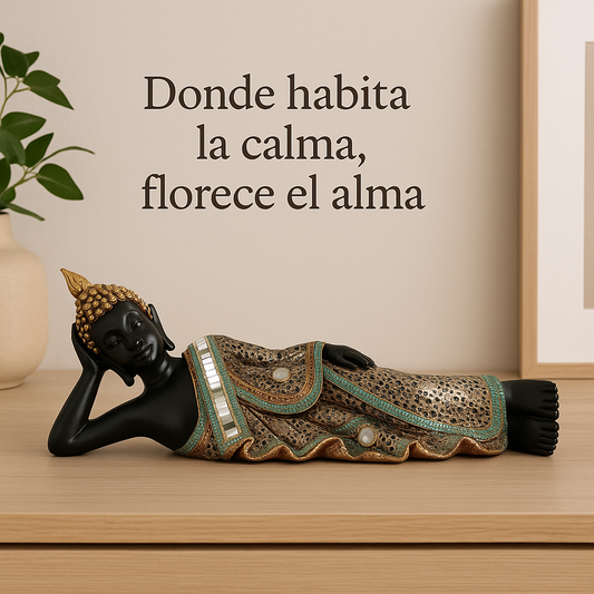 Estatua Buda Durmiente Tibetano