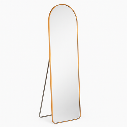 Espejo de Pie Arco con Marco Dorado – 152x42 cm