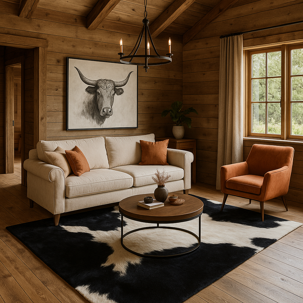 Alfombra Estilo Animal Print en Blanco y Negro – 160x230 cm