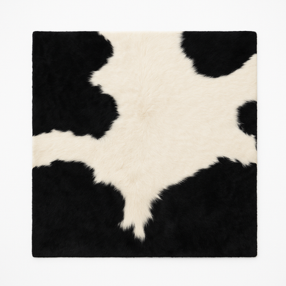 Alfombra Estilo Animal Print en Blanco y Negro – 160x230 cm