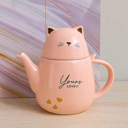 Set de Tetera y Tazas de Café o Te de Gatuno