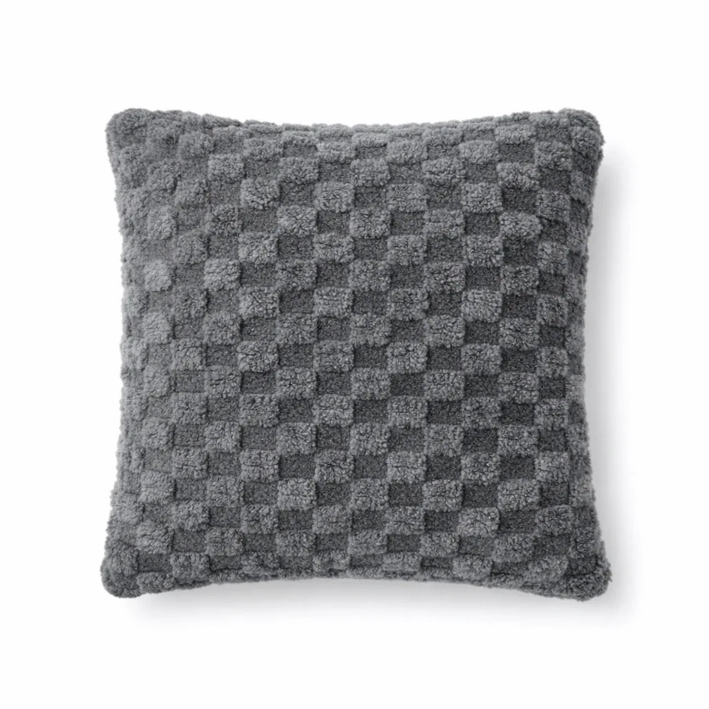 Set de Fundas de Cojines 40x40cm Diseño Geométrico Minimalista Gris Oscuro - KB Home