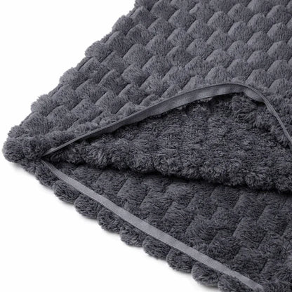 Set de Fundas de Cojines 40x40cm Diseño Geométrico Minimalista Gris Oscuro - KB Home