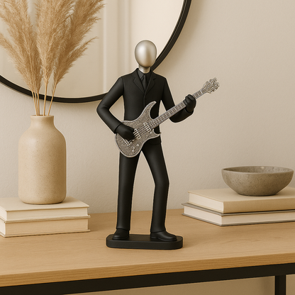 Estatua de Guitarrista Arte Creativo Moderno