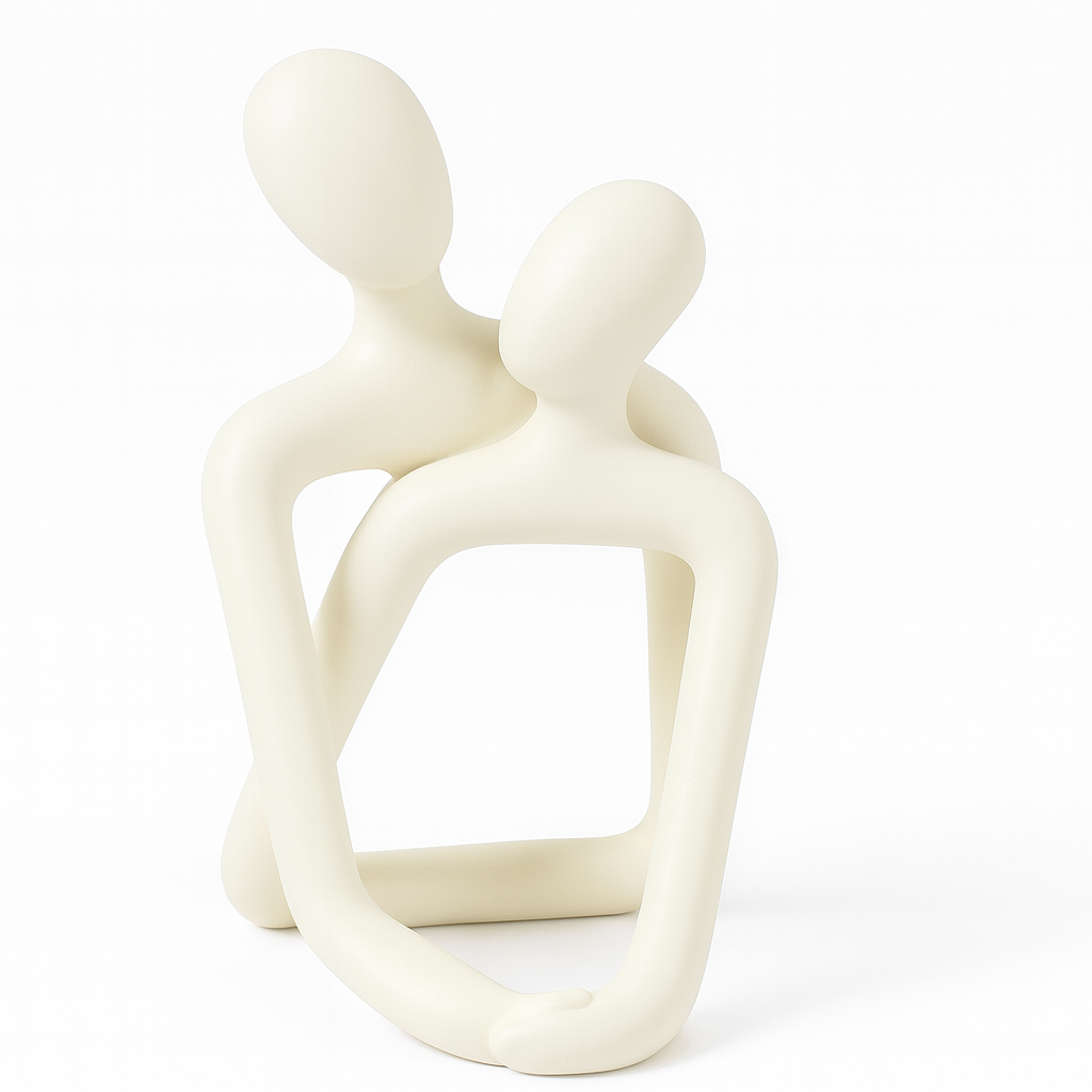 Escultura Decorativa Abstracta "Abrazo"