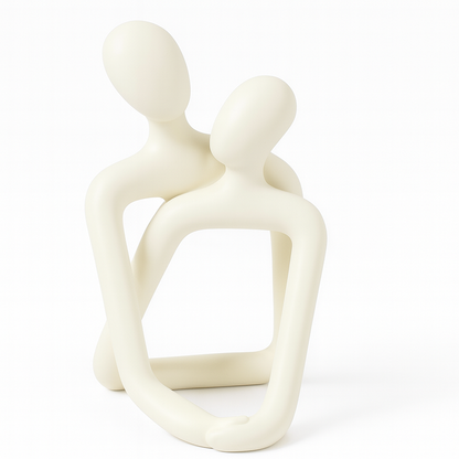 Escultura Decorativa Abstracta "Abrazo"