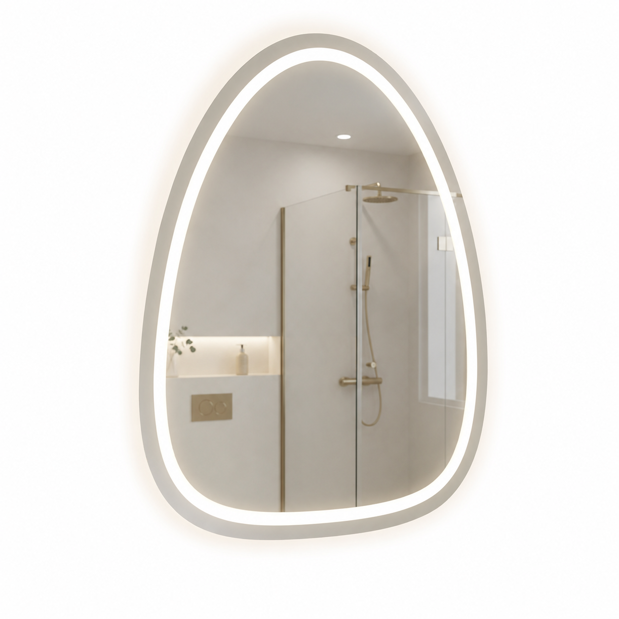 Espejo Irregular Orgánico 50x70 cm LED 3 Tonos Touch | KB Home Spa