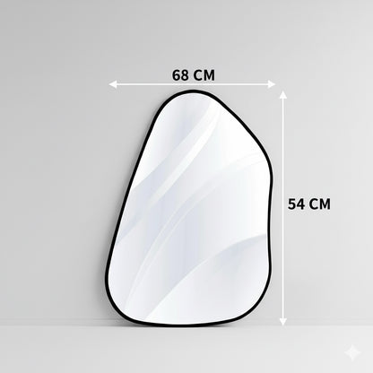 Espejo Orgánico Negro 54 x 68 cm