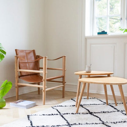 Set de 2 Mesas Auxiliares de Centro Nórdicas