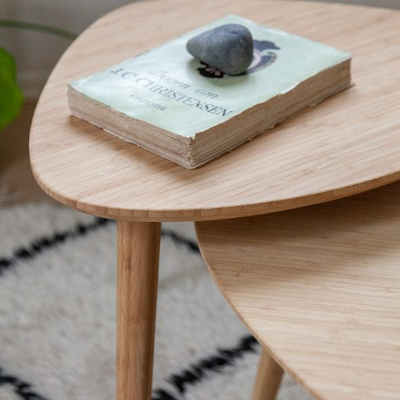 Set de 2 Mesas Auxiliares de Centro Nórdicas