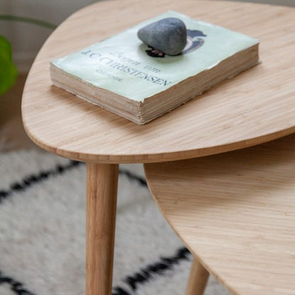 Set de 2 Mesas Auxiliares de Centro Nórdicas